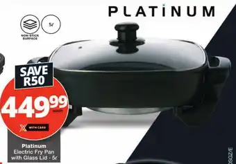 Checkers Platinum Electric Fry Pan with Glass Lid offer