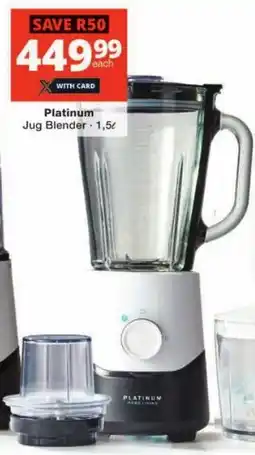 Checkers Platinum Jug Blender offer