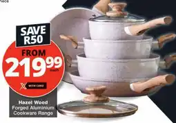 Checkers Hazel Wood Forged Aluminium Cookware Range offer
