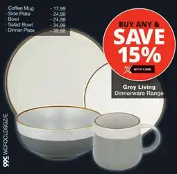 Checkers Grey Living Dinnerware Range offer