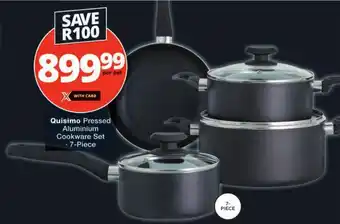 Checkers Quisimo Pressed Aluminium Cookware Set offer