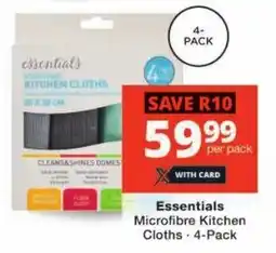 Checkers Essentials Microfibre Kitchen Cloths offer