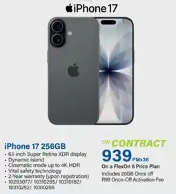 Incredible Connection iPhone 17 256GB offer