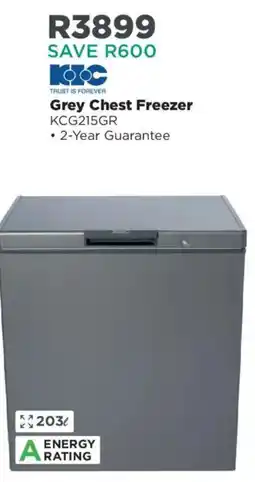House & Home KIC Grey Chest Freezer offer