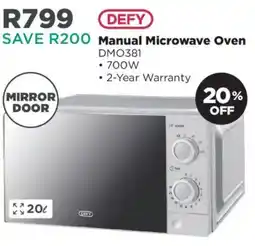 House & Home Defy Manual Microwave Oven offer