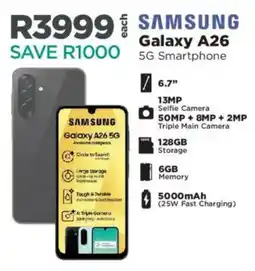 House & Home Samsung Galaxy A26 5G Smartphone offer