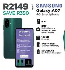 House & Home Samsung Galaxy A07 4G Smartphone offer