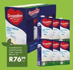 Save Creamline Full Cream/ Lactose Free Long Life Milk offer