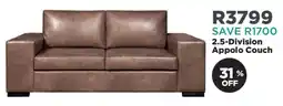House & Home 2.5-Division Appolo Couch offer