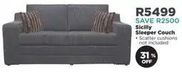 House & Home Sicilly Sleeper Couch offer