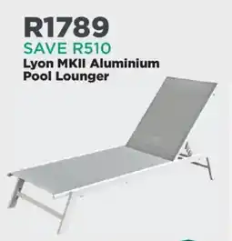 House & Home Lyon MKII Aluminium Pool Lounger offer