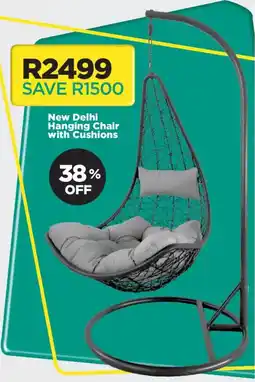 House & Home New Delhi Hanging Chair with Cushions offer