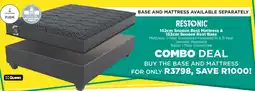 House & Home Restonic Snooze Rest Mattress & Snooze Rest Base offer