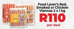 Food Lover's Market Food Lover’s Red, Smoked or Chicken Viennas 2 x 1 kg offer