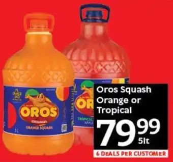 Oxford Freshmarket Oros Squash Orange or Tropical offer