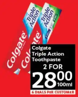 Oxford Freshmarket Colgate Triple Action Toothpaste offer