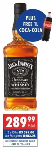 Ultra Liquors Jack daniel's bourbon range offer