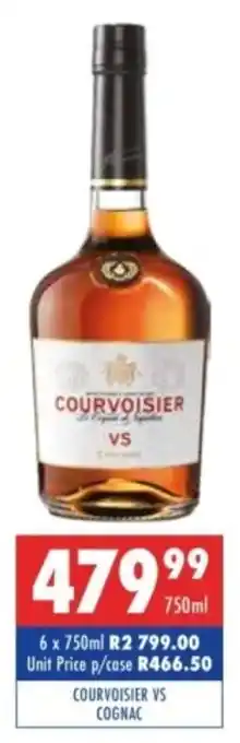 Ultra Liquors Courvoisier vs cognac offer