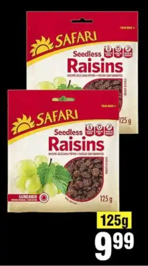 Choppies Safari Seedless Raisins offer