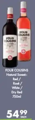 President Hyper Four Cousins Red/ Rose/ White/ Dry Red offer
