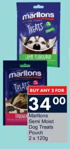 President Hyper Marltons Semi Moist Dog Treats Pouch offer