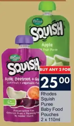 President Hyper Rhodes Squish Puree Baby Food Pouches offer