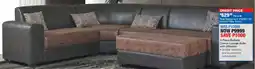 OK Furniture Belinda Corner Lounge Suite with Ottoman offer