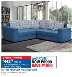 OK Furniture Milla Corner Lounge Suite offer