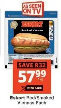 Checkers Eskort Red/Smoked Viennas Each offer