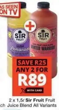 Checkers Sir Fruit Juice Blend offer