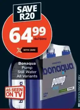 Checkers Bonaqua Pump Still Water offer