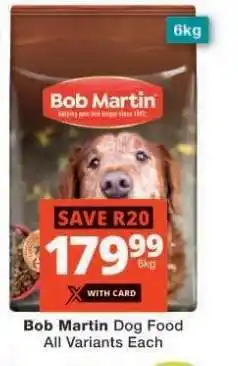 Checkers Bob Martin Dog Food offer