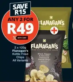 Checkers FLANAGAN'S Kettle Fried Chips offer