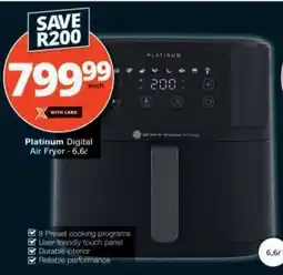 Checkers Platinum Digital Air Fryer - 6.6L offer