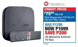 OK Furniture Mediabox 4K Maverick Android TV Box offer