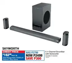 OK Furniture Skyworth 5.1-Channel Soundbar with Subwoofer offer