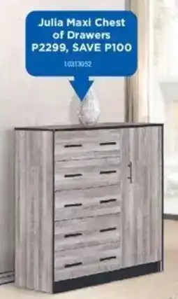 OK Furniture Julia Maxi Chest of Drawers offer