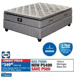 OK Furniture Sealy 152cm Michigan Base Set offer