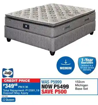 OK Furniture Sealy 152cm Michigan Base Set offer