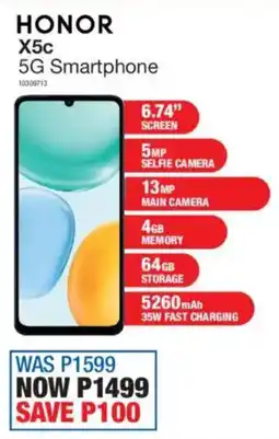 OK Furniture Honor X5c 5G Smartphone offer