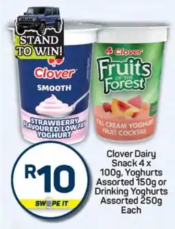 Pick n Pay Hypermarket Clover Dairy Snack, Yoghurts Assorted or Drinking Yoghurts Assorted offer