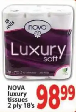 Supa Store Nova luxury tissues 2 ply offer