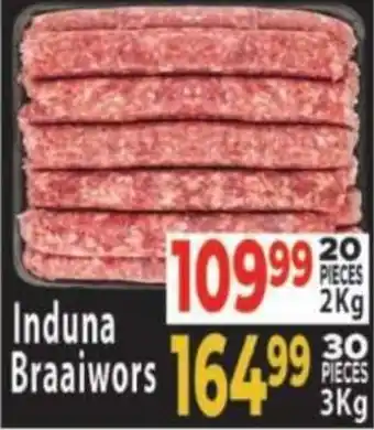 Supa Store Induna Braaiwors offer