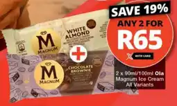 Checkers Ola Magnum Ice Cream All Variants offer