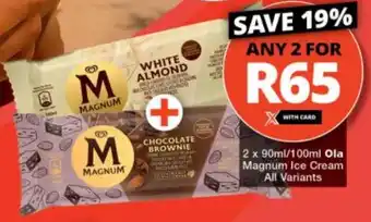 Checkers Ola Magnum Ice Cream All Variants offer