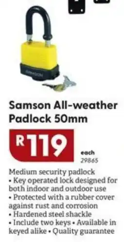 Brights Hardware Samson All-weather Padlock offer