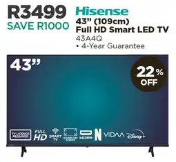 House & Home Hisense 43" Full HD Smart LED TV offer