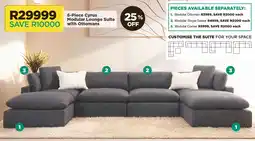 House & Home Cyrus Modular Lounge Suite with Ottomans offer