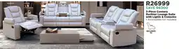 House & Home Connery Recliner Lounge Suite with Lights & Consoles offer