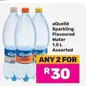 Game aQuelle Sparkling Flavoured Water 1.5 L Assorted offer